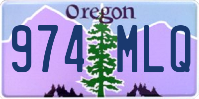 OR license plate 974MLQ