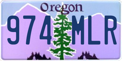 OR license plate 974MLR