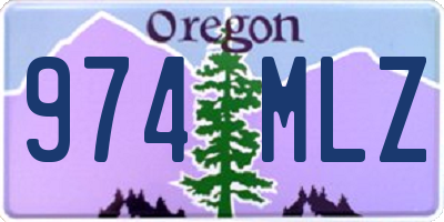 OR license plate 974MLZ