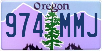 OR license plate 974MMJ