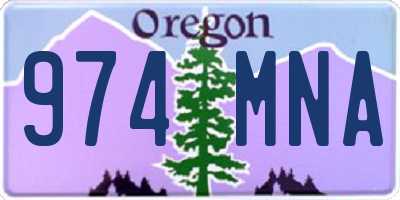 OR license plate 974MNA