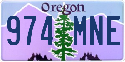 OR license plate 974MNE