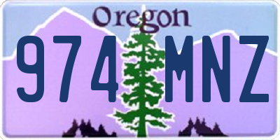 OR license plate 974MNZ