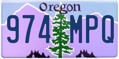 OR license plate 974MPQ