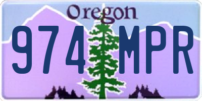 OR license plate 974MPR