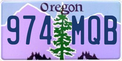 OR license plate 974MQB
