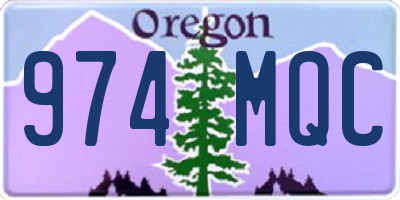 OR license plate 974MQC
