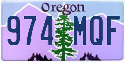 OR license plate 974MQF