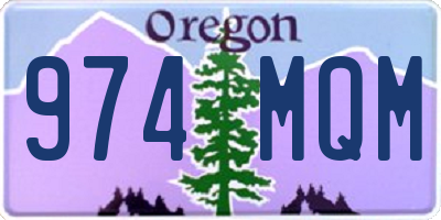 OR license plate 974MQM