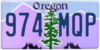 OR license plate 974MQP