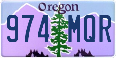 OR license plate 974MQR