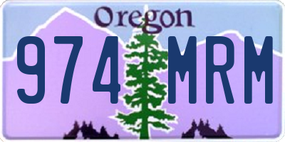 OR license plate 974MRM