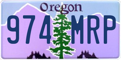 OR license plate 974MRP