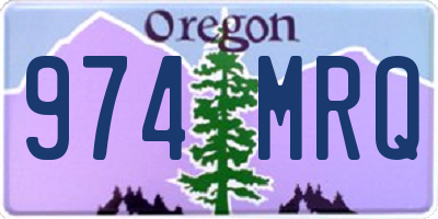 OR license plate 974MRQ