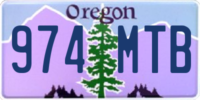 OR license plate 974MTB