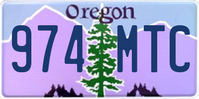 OR license plate 974MTC