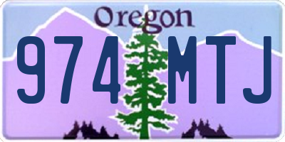 OR license plate 974MTJ