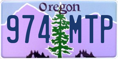 OR license plate 974MTP