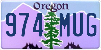 OR license plate 974MUG