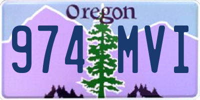 OR license plate 974MVI