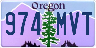 OR license plate 974MVT