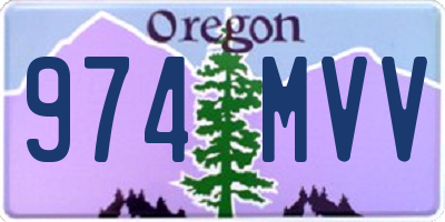 OR license plate 974MVV