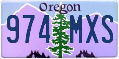 OR license plate 974MXS