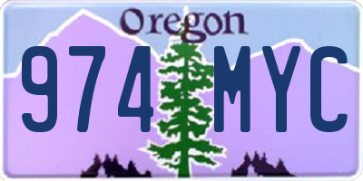 OR license plate 974MYC