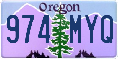 OR license plate 974MYQ