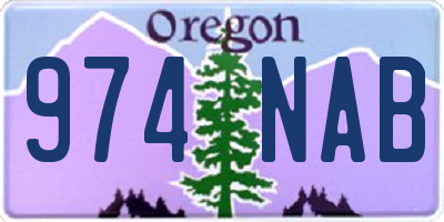 OR license plate 974NAB