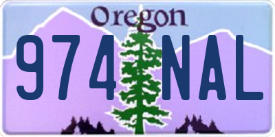 OR license plate 974NAL