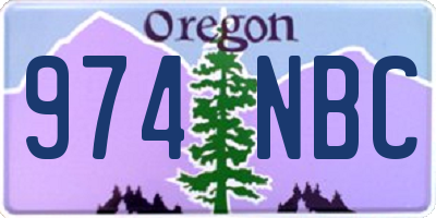 OR license plate 974NBC