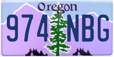 OR license plate 974NBG