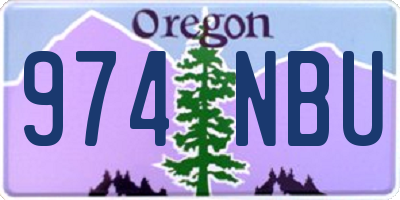 OR license plate 974NBU