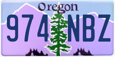 OR license plate 974NBZ