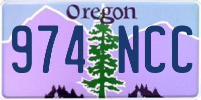 OR license plate 974NCC