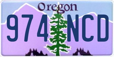 OR license plate 974NCD