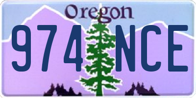 OR license plate 974NCE