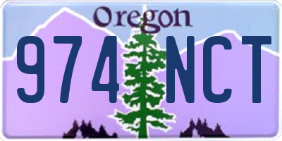 OR license plate 974NCT