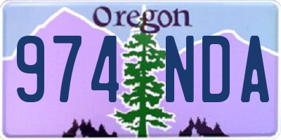 OR license plate 974NDA