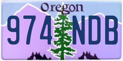 OR license plate 974NDB