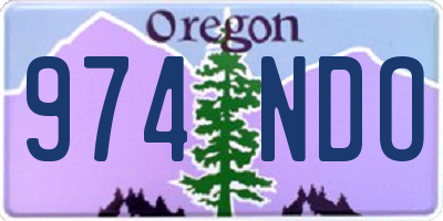 OR license plate 974NDO