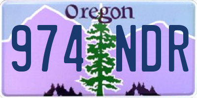 OR license plate 974NDR
