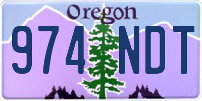 OR license plate 974NDT