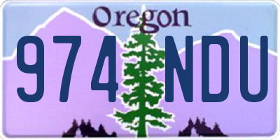 OR license plate 974NDU