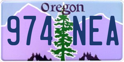 OR license plate 974NEA
