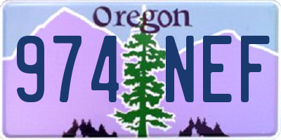OR license plate 974NEF