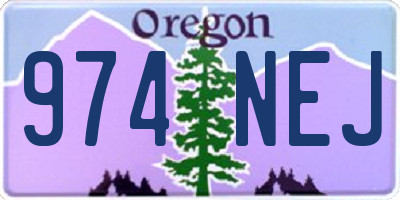 OR license plate 974NEJ