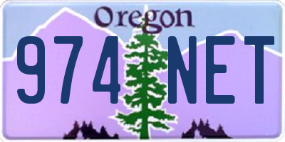 OR license plate 974NET