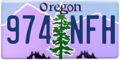 OR license plate 974NFH